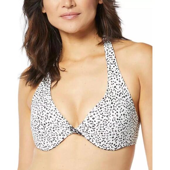 Coco Reef Women Verso Twist Front Reverisble Bikini Top Black Size 32/34D, NWT! - Picture 2 of 10